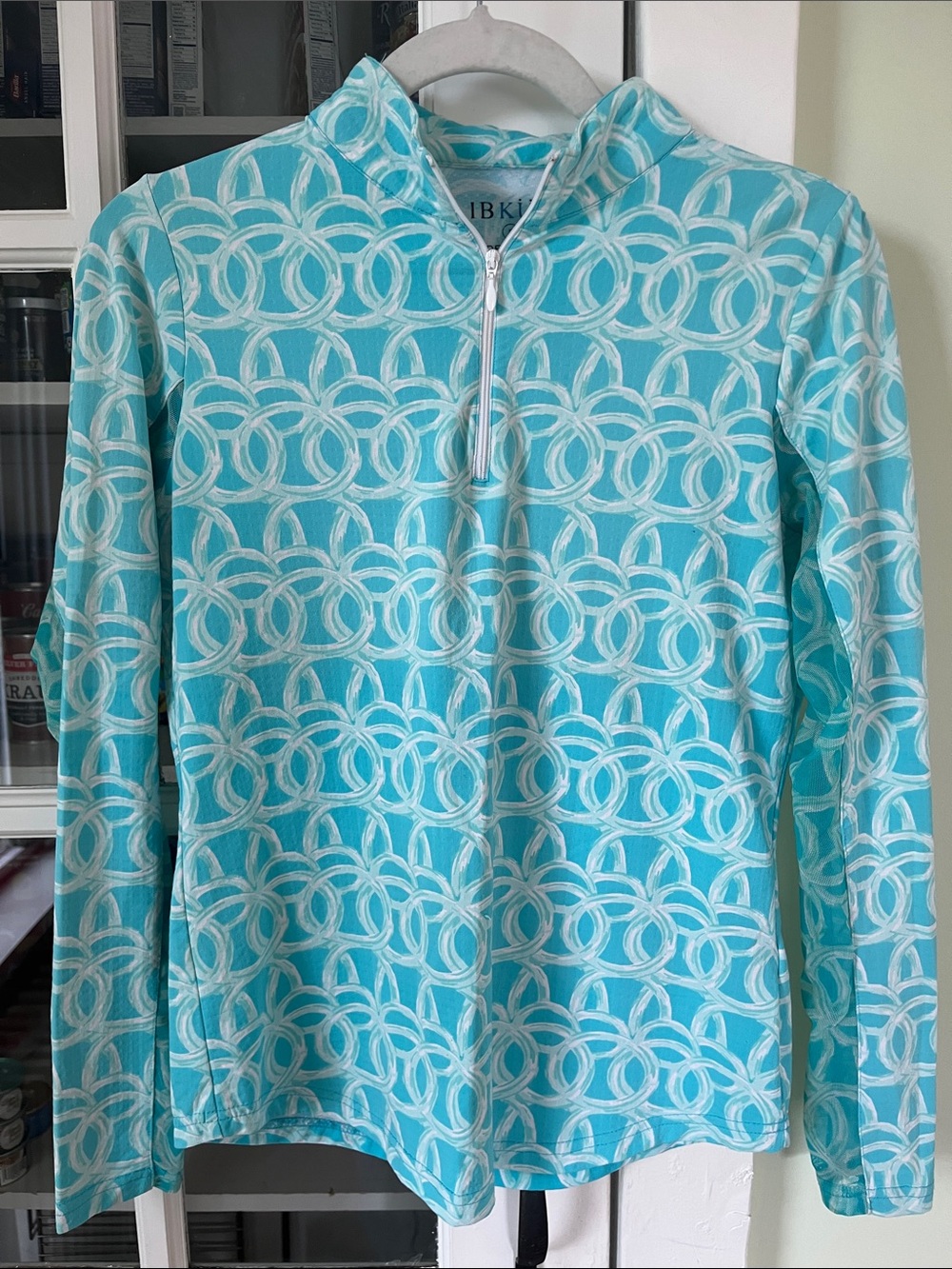 Ibkul 1/4 zip Small Turquoise Blue